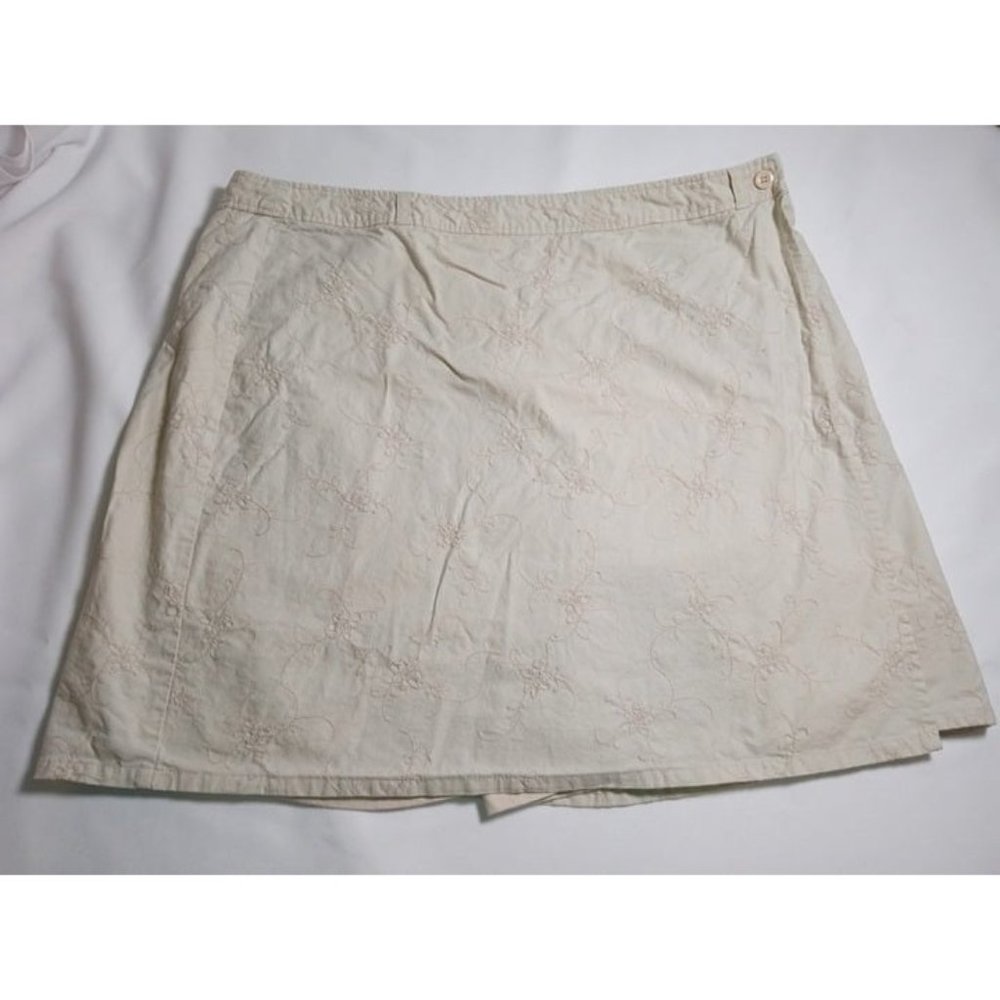 Classic‎ Elements Woman Size 20 Wide Beige Skort - PILLING